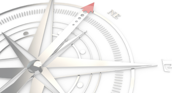 compass abstract on white background - widescreen