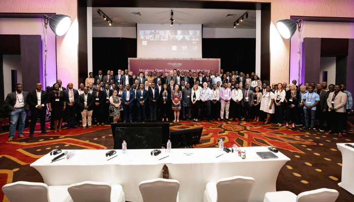 Group shot of attendees of the Mojaloop Open Source Community Meeting #27