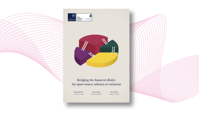 Oxford University paper cover: "Bridging the Financial Divide: An Open-Source Solution to Inclusion"