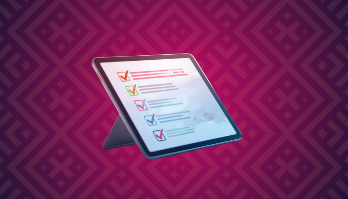 Tablet showing checkboxes - Mojaloop Community Governance Elections 2026